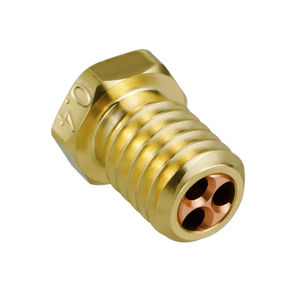 3D Printer Nozzle E3D V6 Clone CHT Nozzle M6 High Flow Copper For 1.75MM Filament Brass Copper Print Head 0.4mm 0.6mm 0.8mm